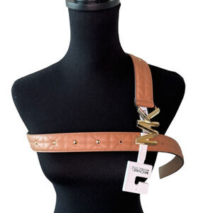 Michael Kors Belt | Stud | Quilted Pattern | Belt